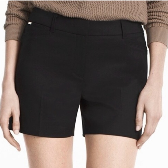 WHBM NWT Coastal Zip Shorts Black 4 - Picture 1 of 10